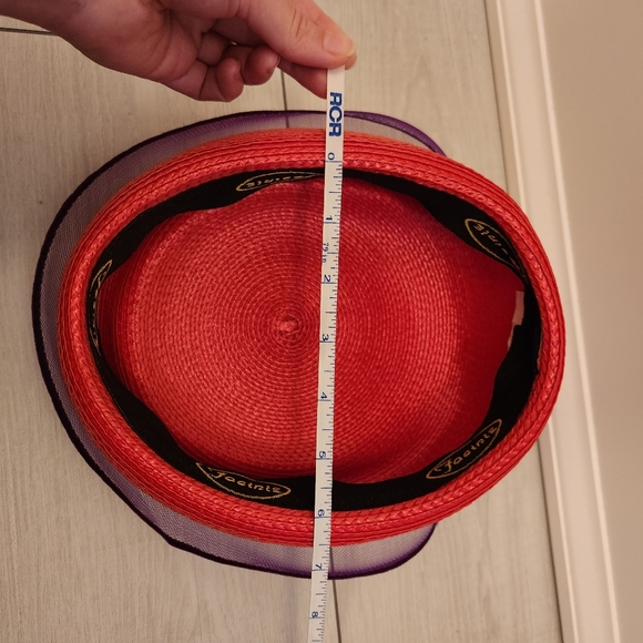 ππ Vintage 80's Derby Style Pillbox Hatππ - Picture 6 of 6